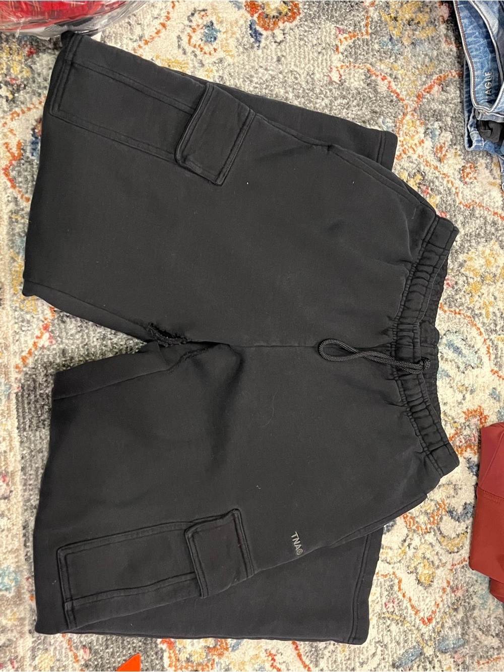 TNA Black Sweatfleece Cozy Sweatpants